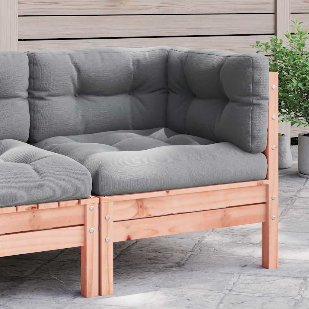 Kutna vrtna sofa s jastucima od masivnog drva duglazije