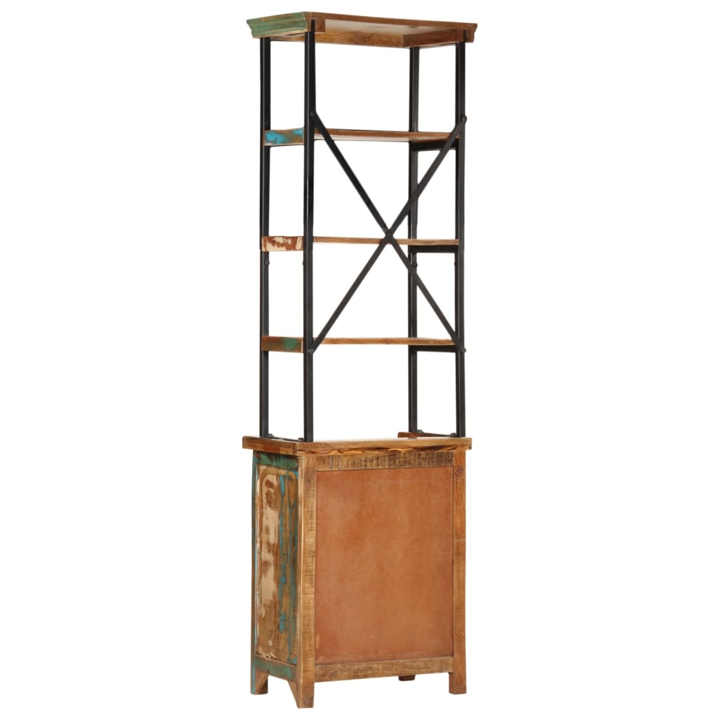 Visoka komoda 55 x 30 x 180 cm od masivnog obnovljenog drva