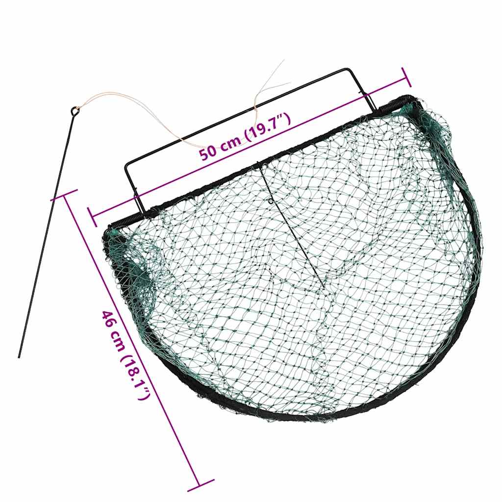 Zamka za ptice zelena 50 cm čelična