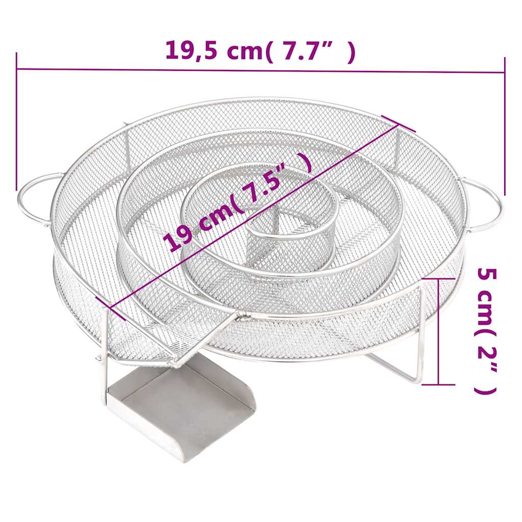 Generator hladnog dima okrugli 19,5 cm od nehrđajućeg čelika