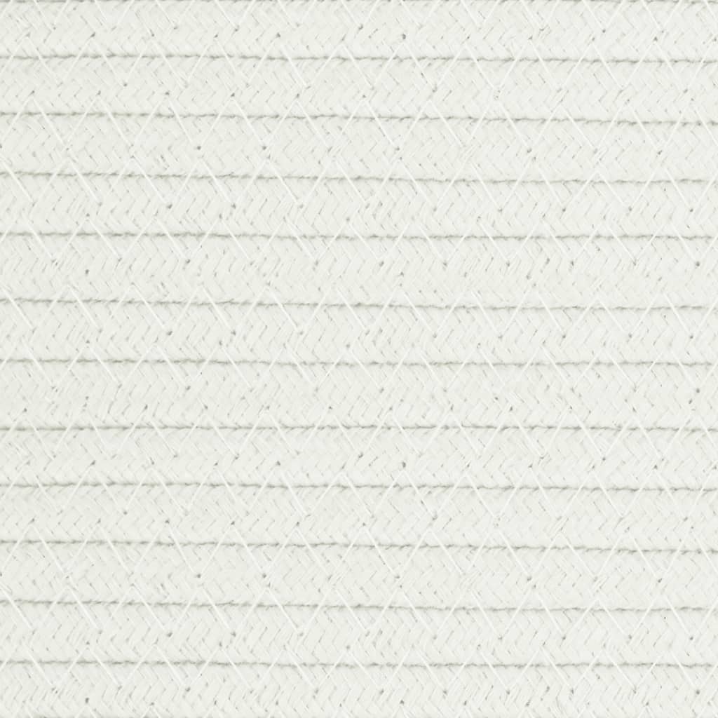 Košare za pohranu 2 kom sive-bijele Ø 24 x 18 cm pamučne