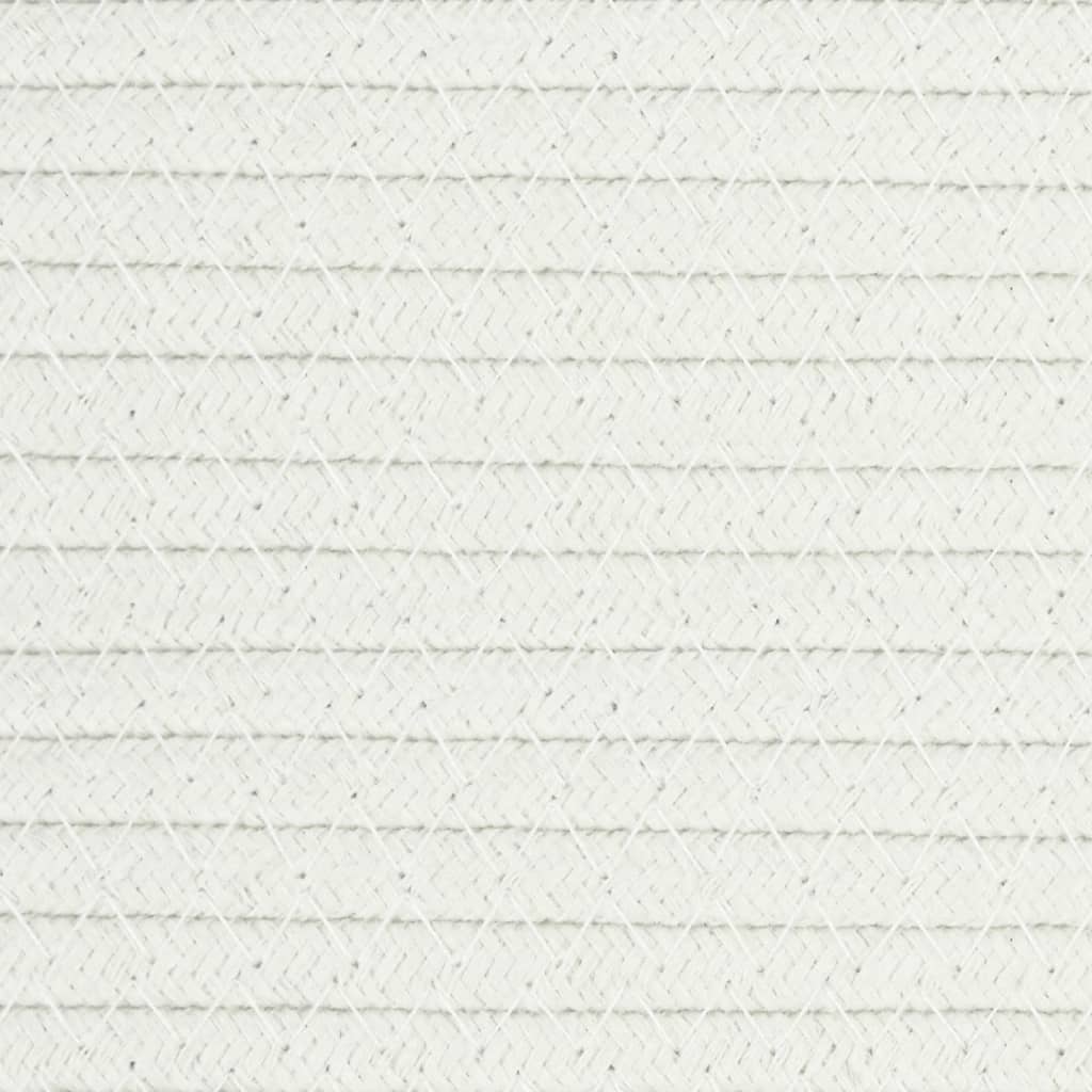 Košare za pohranu 2 kom sivo-bijele Ø 28 x 28 cm pamučne