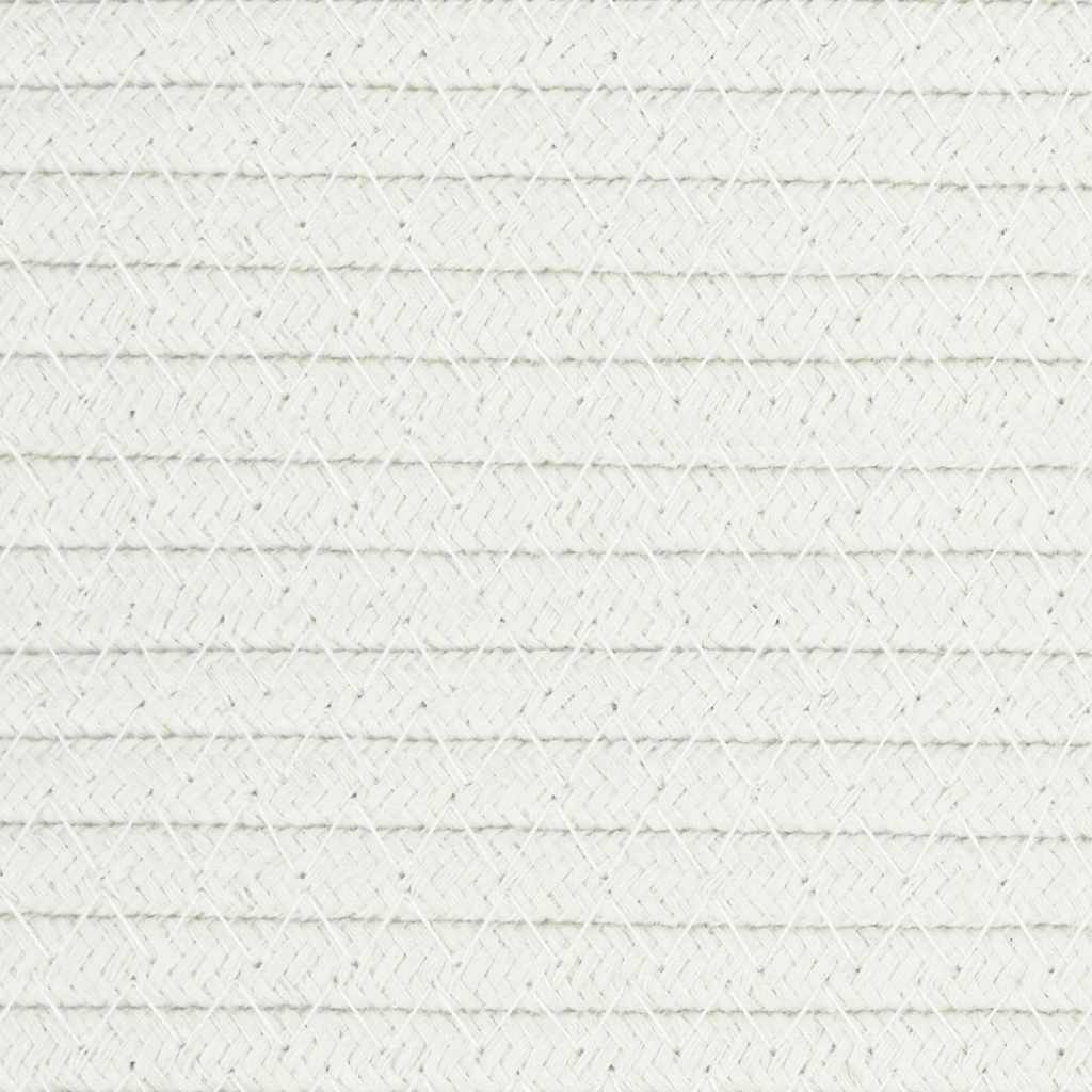 Košara za rublje sivo-bijela Ø 55 x 36 cm pamučna