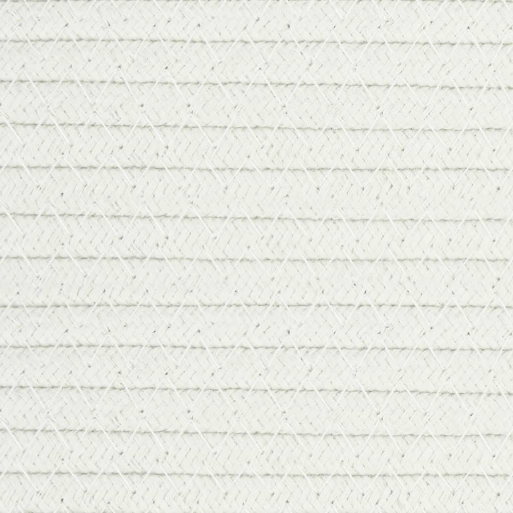 Košara za rublje smeđe-bijela Ø 55 x 36 cm pamučna