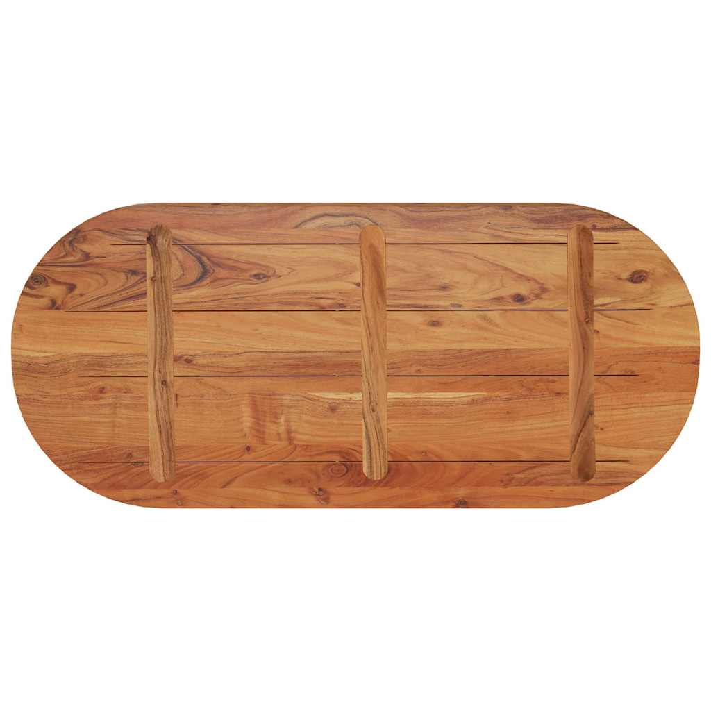 Stolna ploča 90x40x3,8 cm ovalna od masivnog drva bagrema