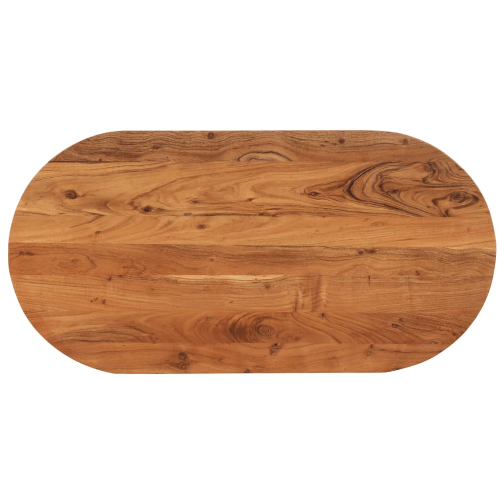 Stolna ploča 100x50x3,8 cm ovalna od masivnog drva bagrema