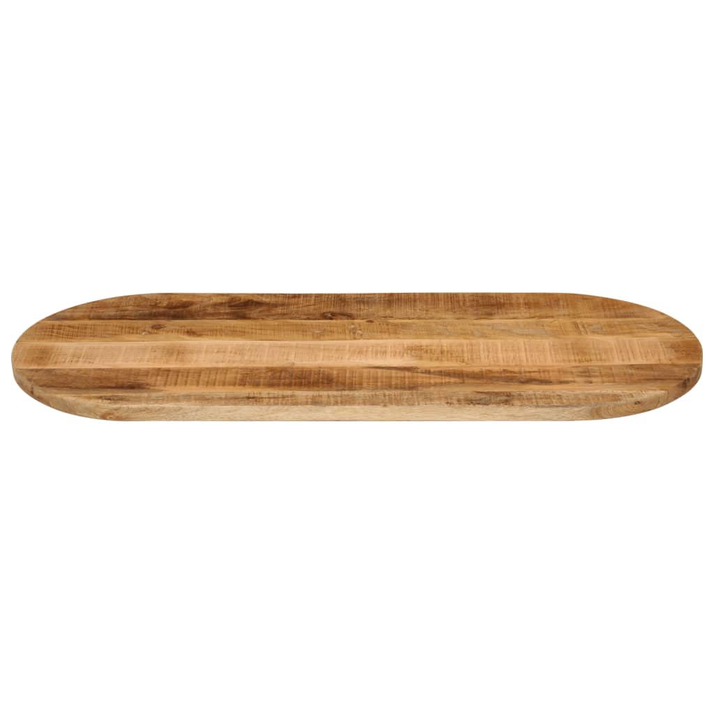Stolna ploča 110x40x2,5 cm ovalna od masivnog grubog drva manga