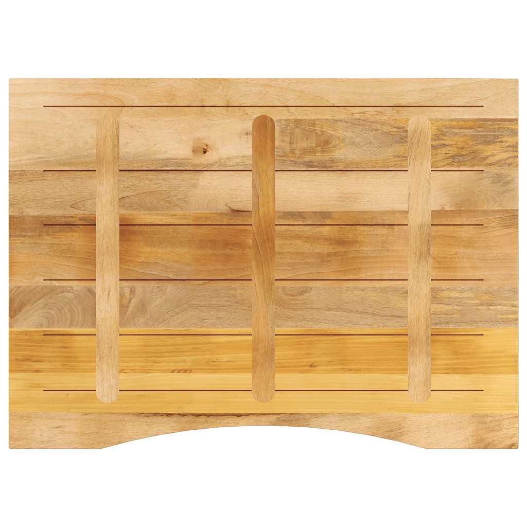 Ploča za radni stol zaobljena 100x80x2,5 cm od drva manga
