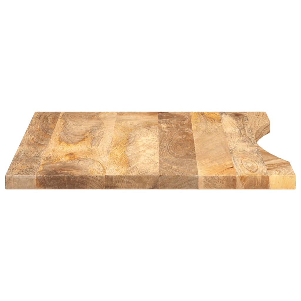 Ploča za radni stol zaobljena 100x50x2,5 cm od drva manga