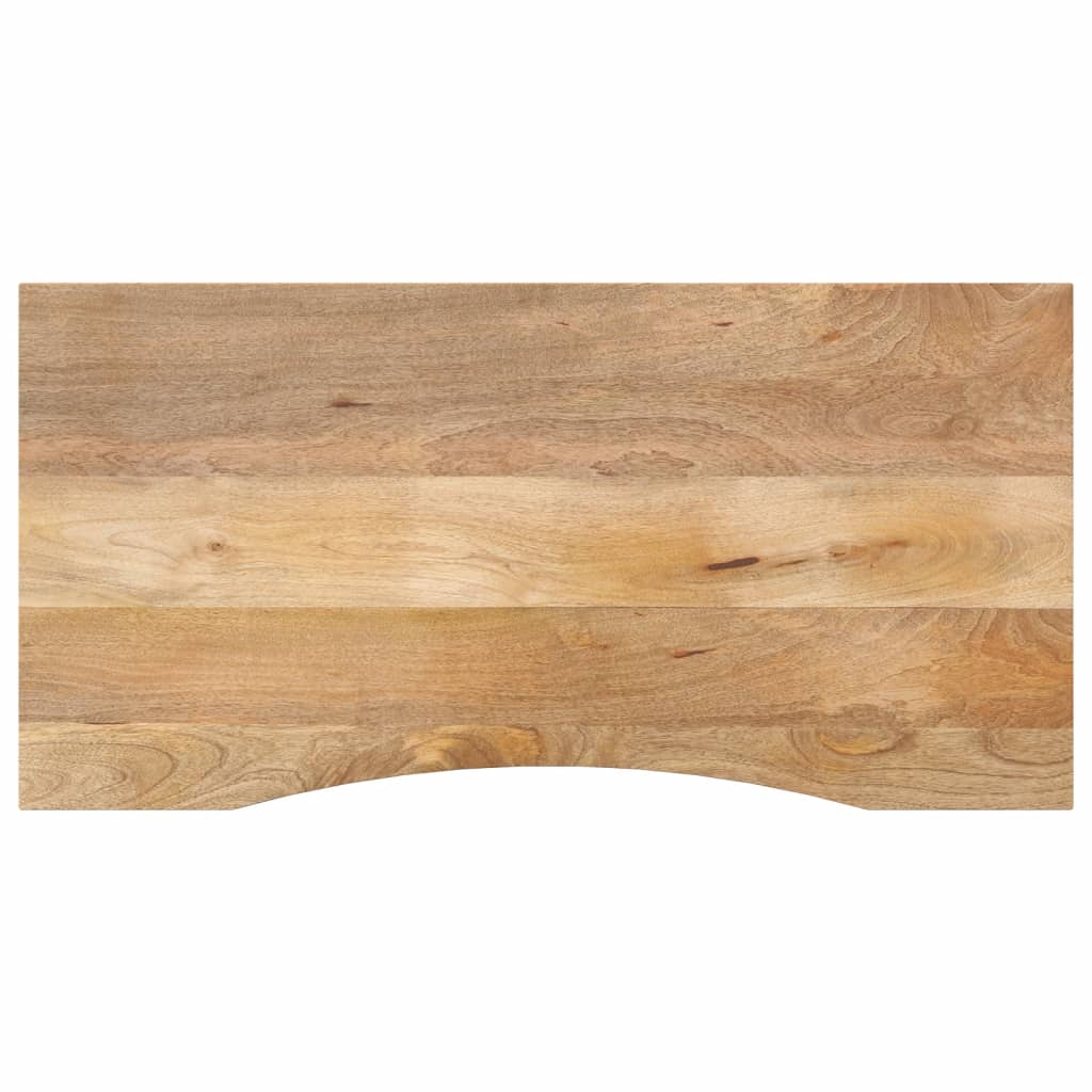 Ploča za radni stol zaobljena 110x50x2,5 cm od drva manga