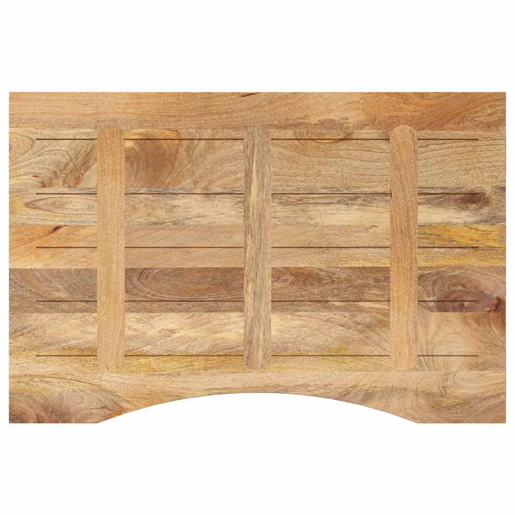 Ploča za radni stol zaobljena 100 x 60 x 2,5 cm od drva manga