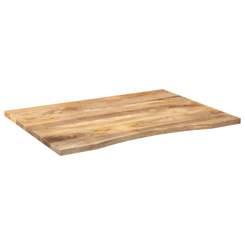 Ploča za radni stol zaobljena 100x80x2,5 cm od drva manga
