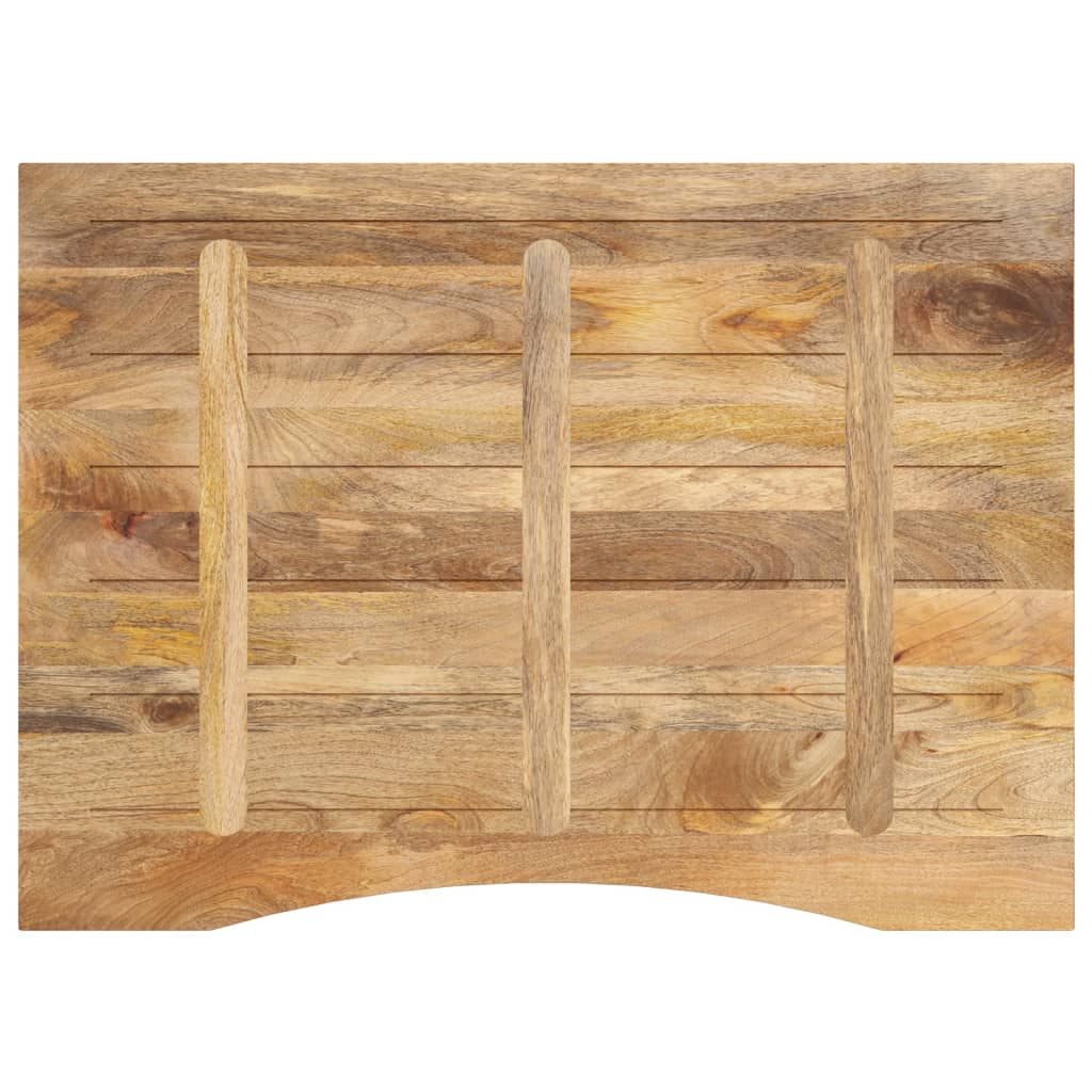 Ploča za radni stol zaobljena 100x80x2,5 cm od drva manga