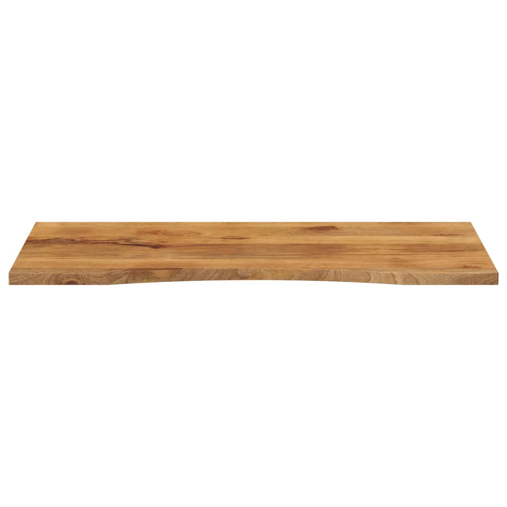 Ploča za radni stol zaobljena 120x50x2,5 cm od drva manga
