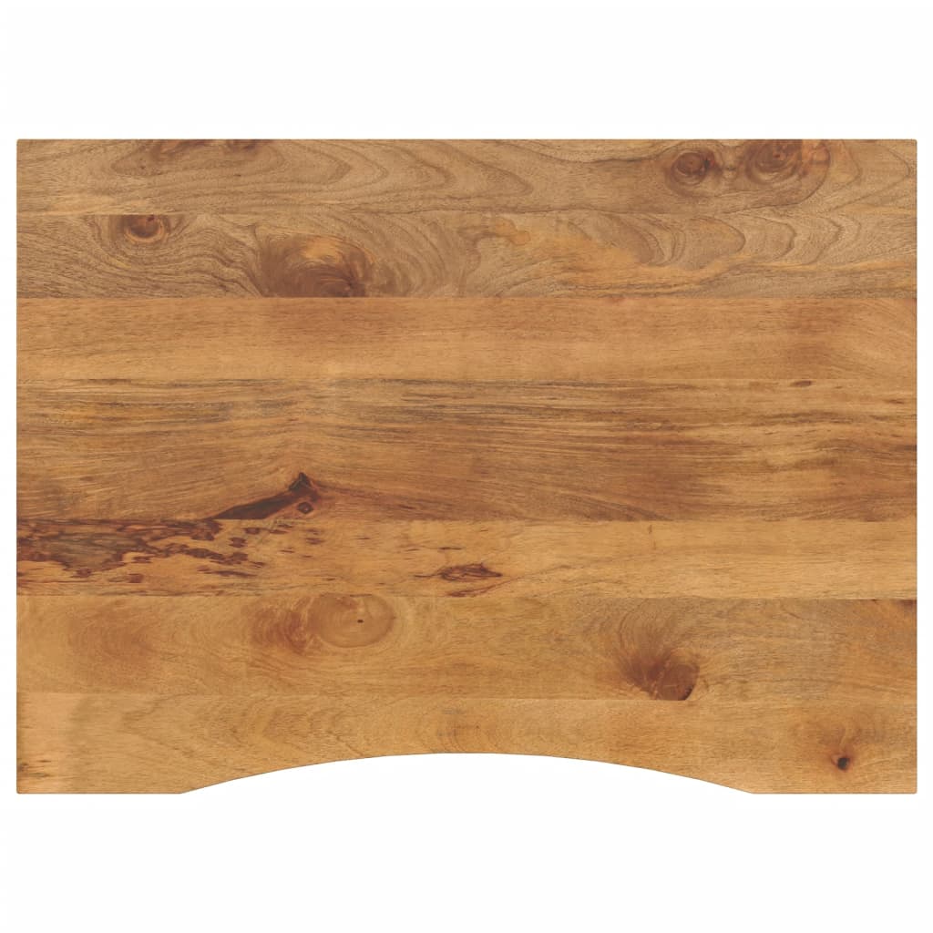 Ploča za radni stol zaobljena 100x80x2,5 cm od drva manga