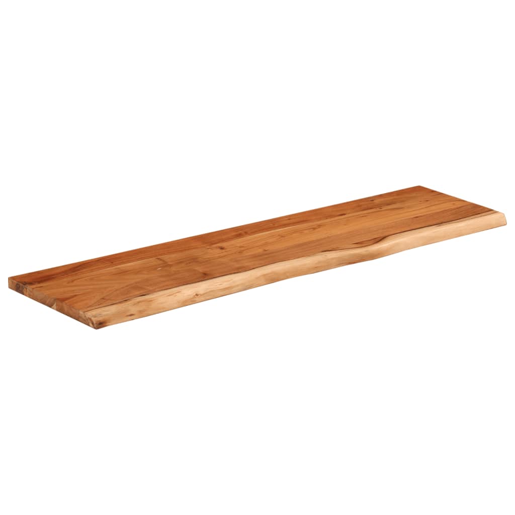 Zidna polica 70x20x2,5 cm pravokutna bagremovo drvo živi rub