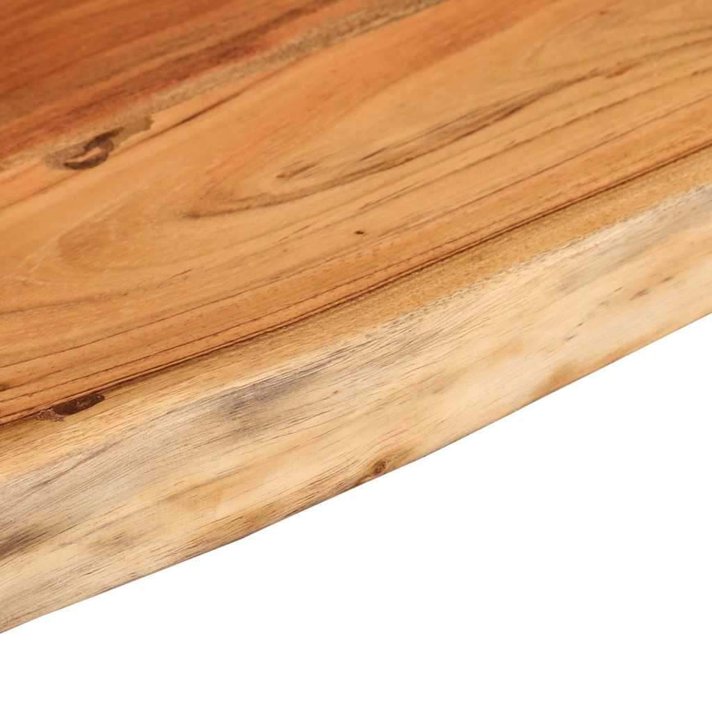 Zidna polica 80x20x2,5 cm pravokutna bagremovo drvo živi rub
