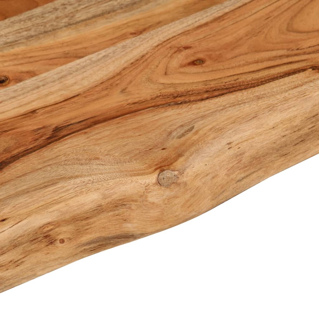 Zidna polica 60x30x2,5 cm pravokutna bagremovo drvo živi rub