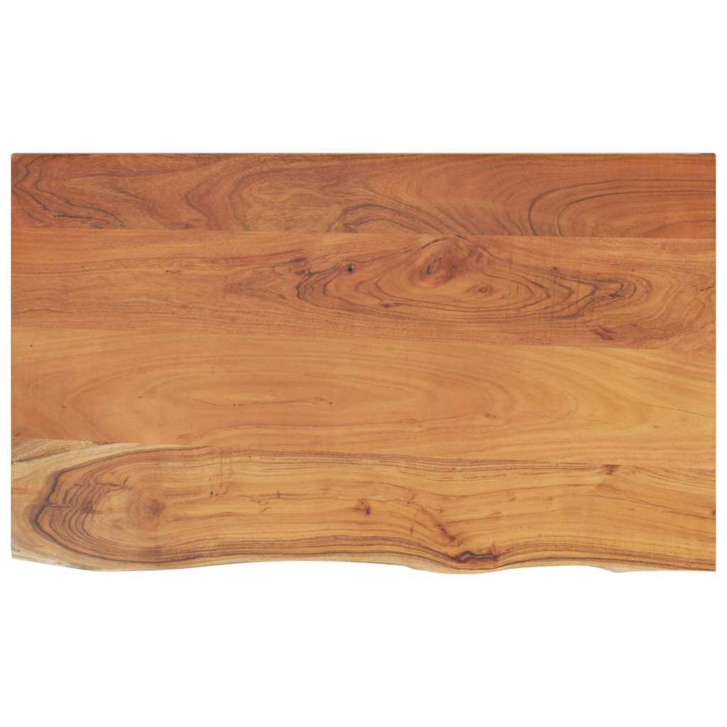Kupaonska radna ploča 90x60x2,5 cm pravokutna od drva bagrema