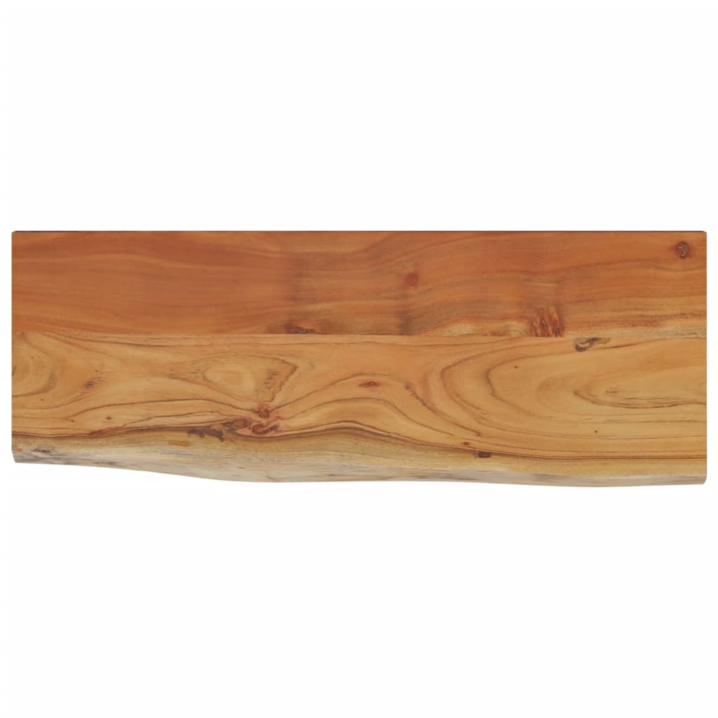 Zidna polica 50x20x3,8 cm pravokutna bagremovo drvo živi rub