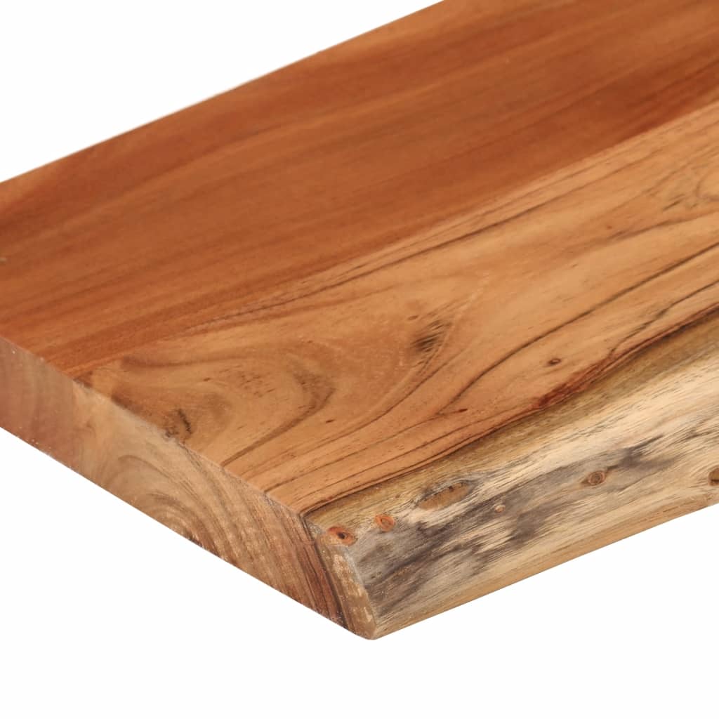 Zidna polica 50x20x3,8 cm pravokutna bagremovo drvo živi rub