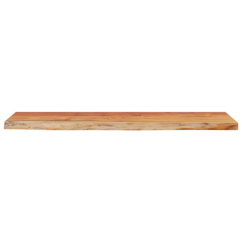 Zidna polica 80x20x3,8 cm pravokutna bagremovo drvo živi rub