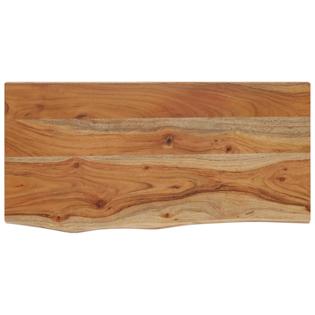 Zidna polica 60x30x3,8 cm pravokutna bagremovo drvo živi rub