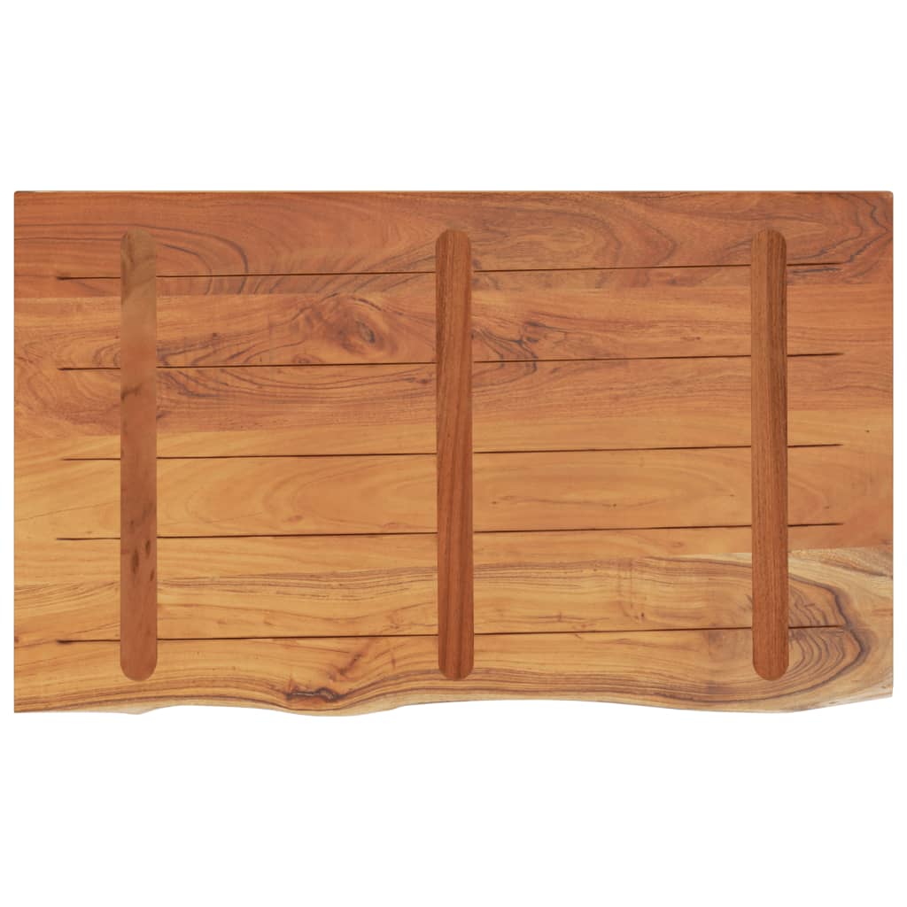 Kupaonska radna ploča 90x60x3,8 cm pravokutna od drva bagrema