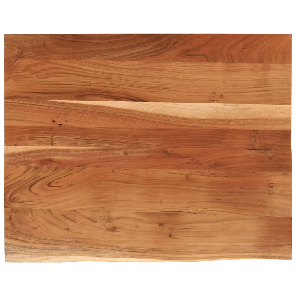 Stolna ploča 90x80x3,8 cm pravokutna bagremovo drvo živi rub