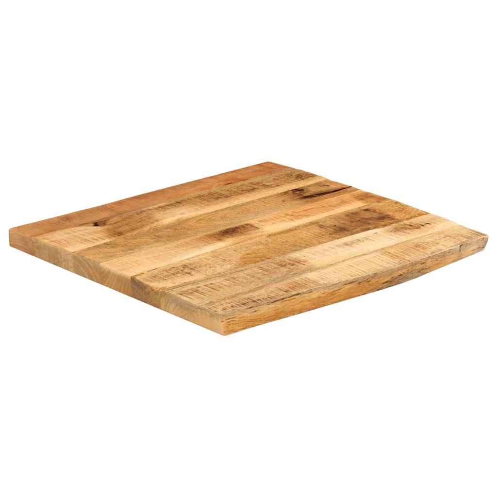 Stolna ploča 40 x 40 x 2,5 cm masivno drvo manga sa živim rubom