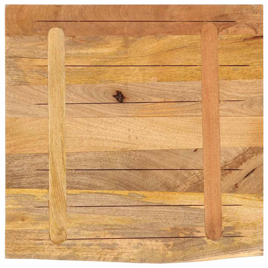 Stolna ploča 40 x 40 x 2,5 cm masivno drvo manga sa živim rubom