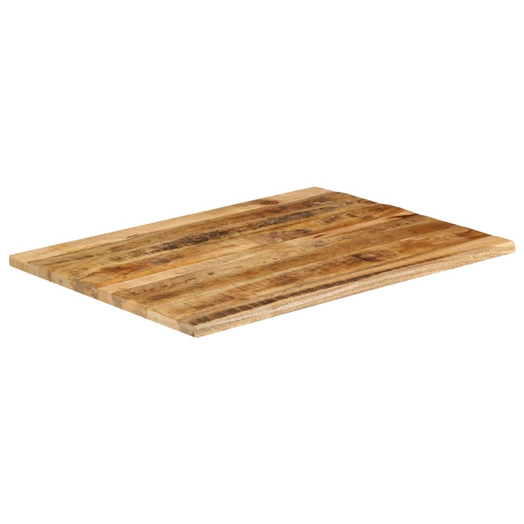 Stolna ploča 90 x 80 x 2,5 cm masivno drvo manga sa živim rubom