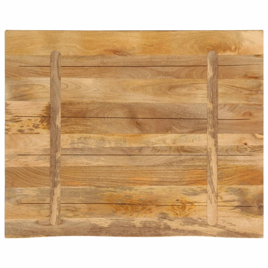 Stolna ploča 90 x 80 x 2,5 cm masivno drvo manga sa živim rubom