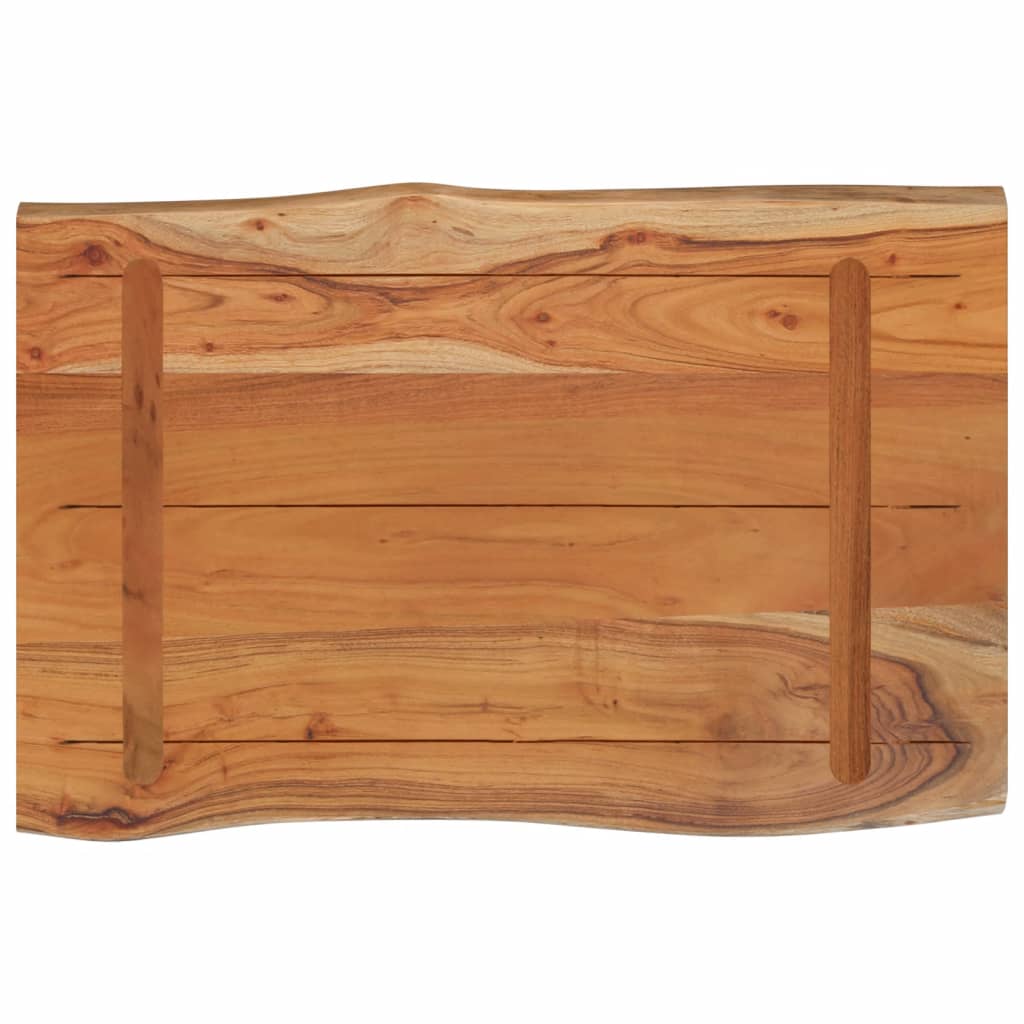 Stolna ploča 60x40x2,5 cm pravokutna bagremovo drvo živi rub