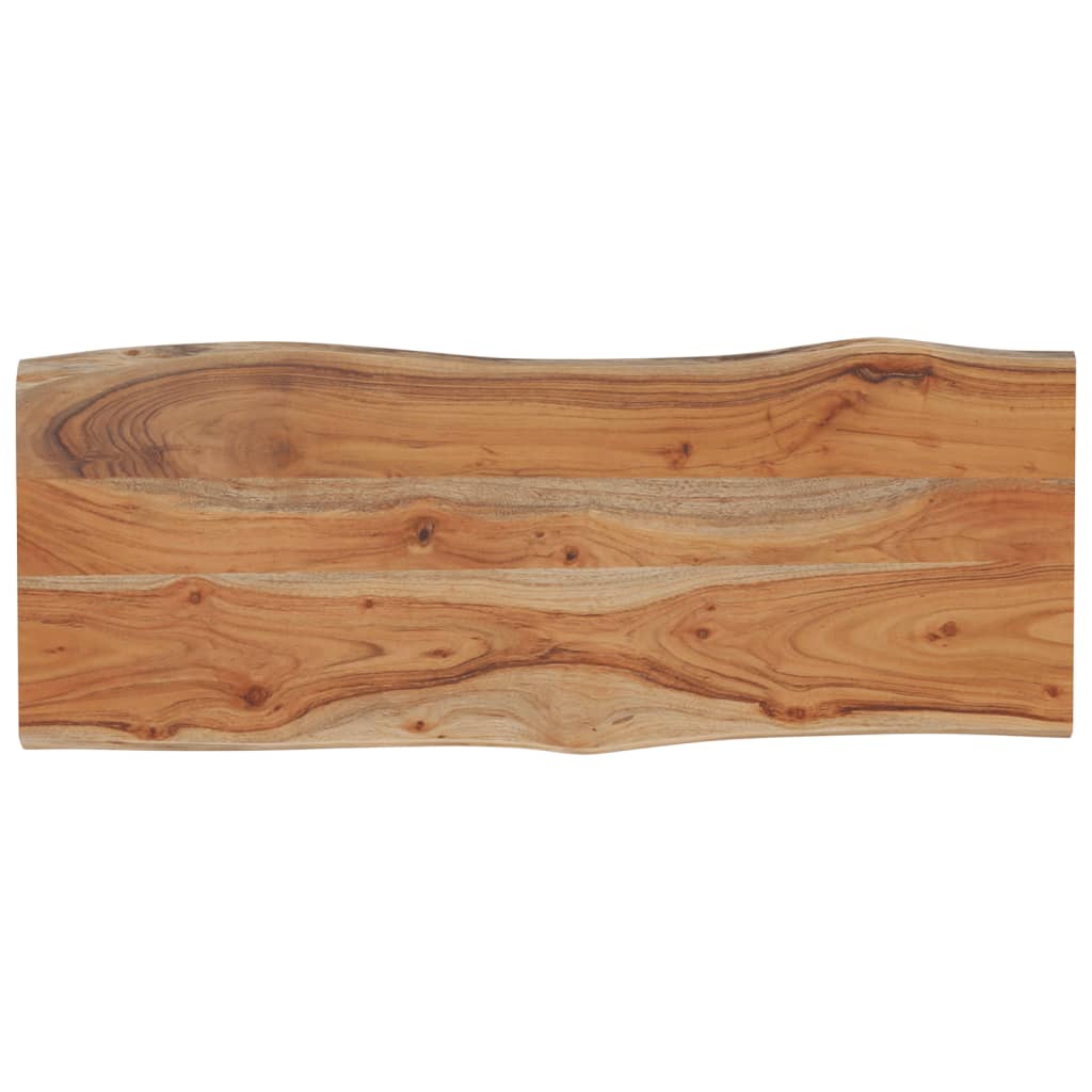 Stolna ploča 90x40x2,5 cm pravokutna bagremovo drvo živi rub