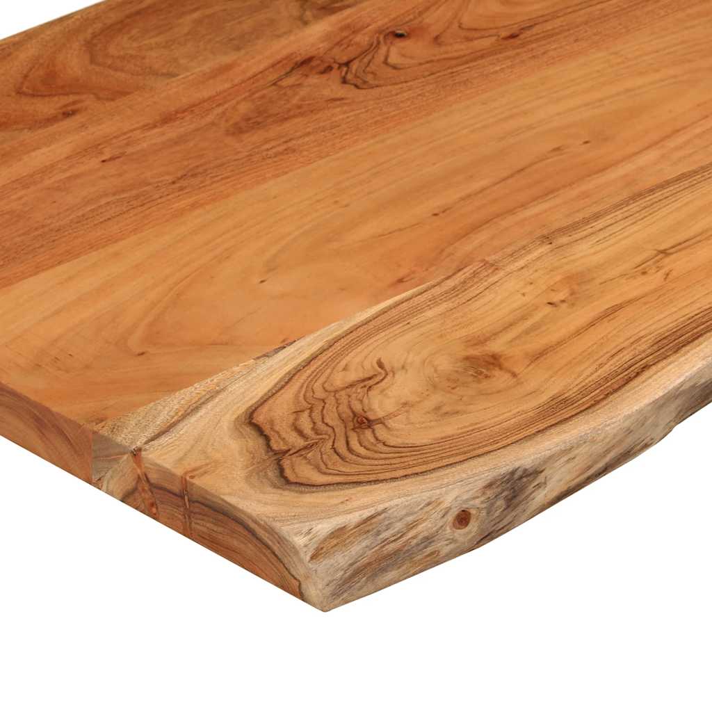 Stolna ploča 80x60x2,5 cm pravokutna bagremovo drvo živi rub