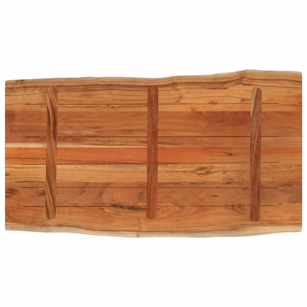 Stolna ploča 100x60x2,5 cm pravokutna bagremovo drvo živi rub