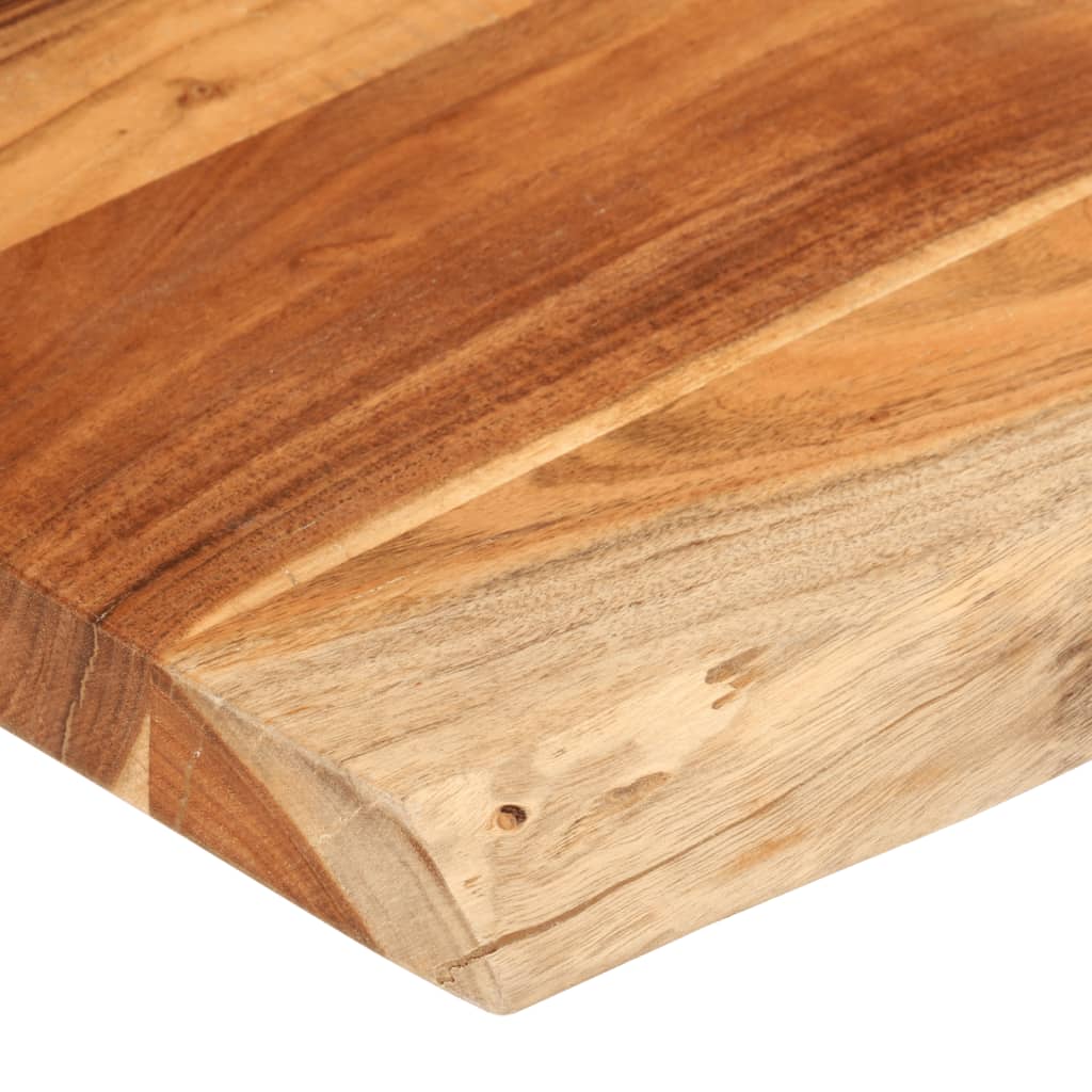 Stolna ploča 90x80x2,5 cm pravokutna bagremovo drvo živi rub