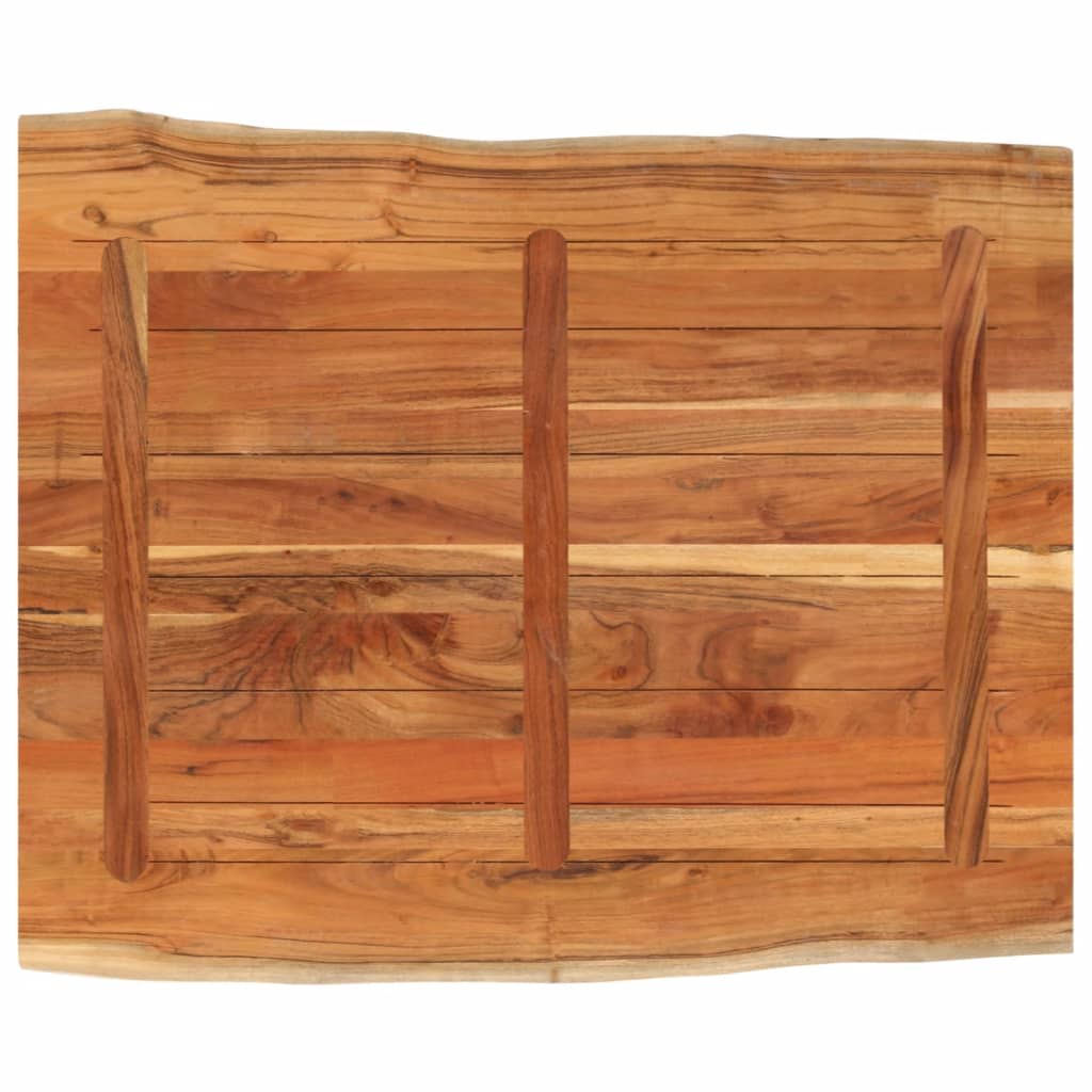 Stolna ploča 110x80x2,5 cm pravokutna bagremovo drvo živi rub