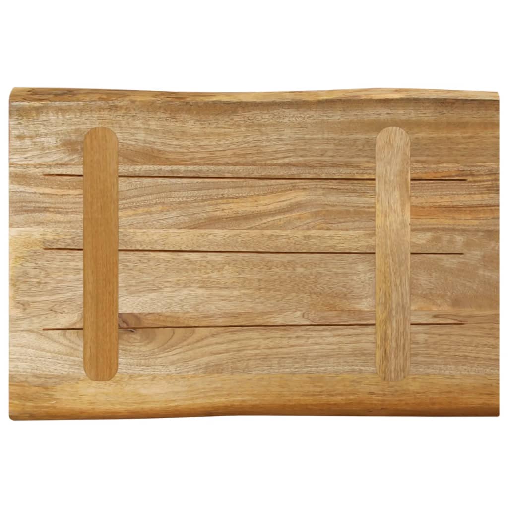 Stolna ploča sa živi rub 60x40x2,5 cm masivno grubo drvo manga