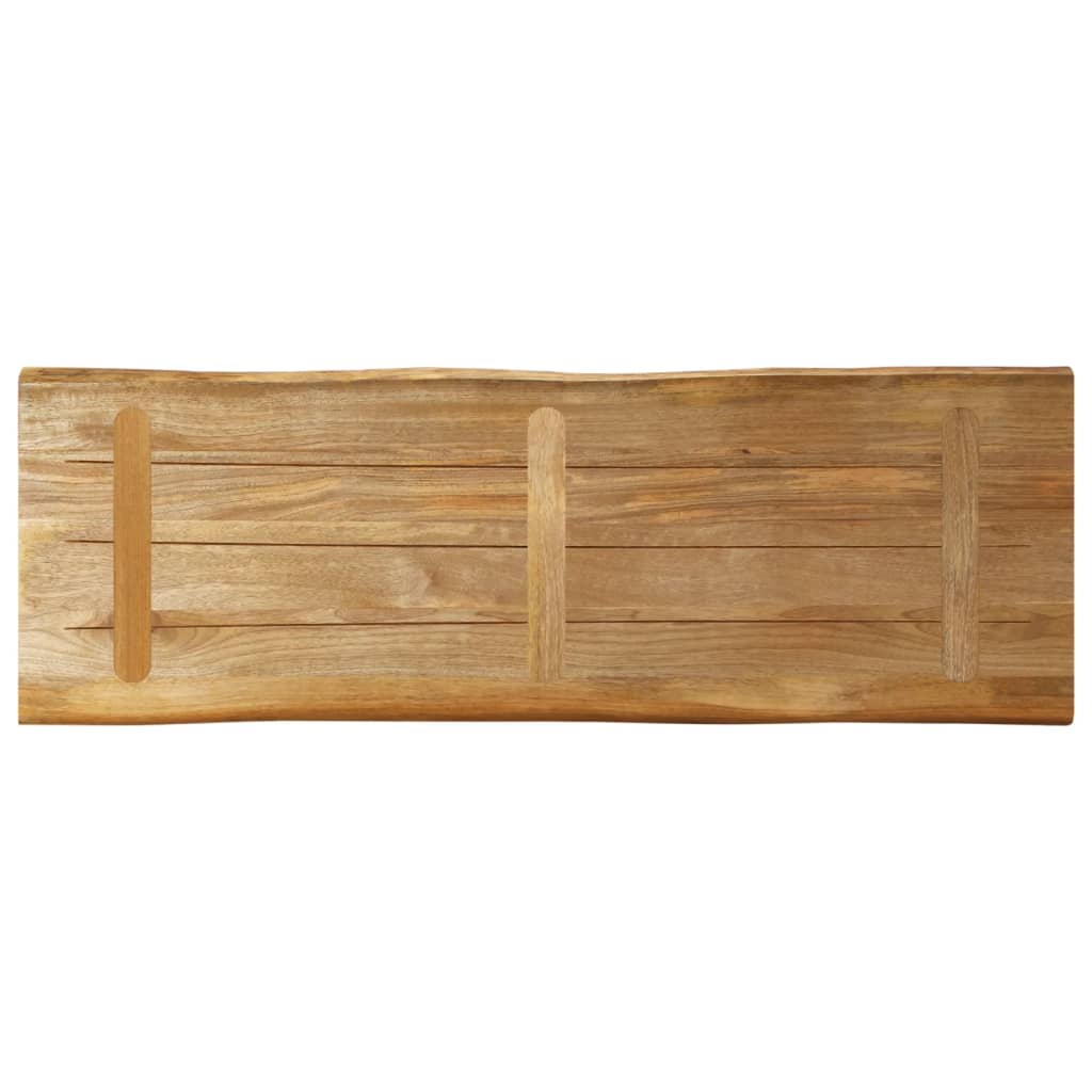 Stolna ploča sa živi rub 120x40x2,5cm masivno grubo drvo manga