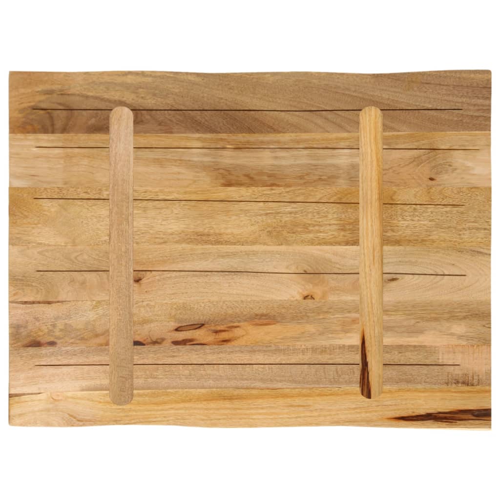 Stolna ploča sa živi rub 70x60x2,5 cm masivno grubo drvo manga