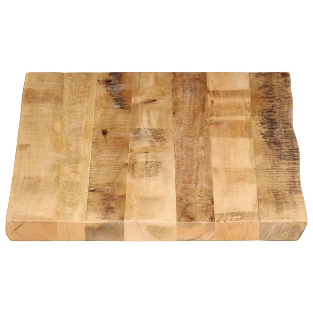 Stolna ploča sa živi rub 100x60x2,5 cm masivno grubo drvo manga
