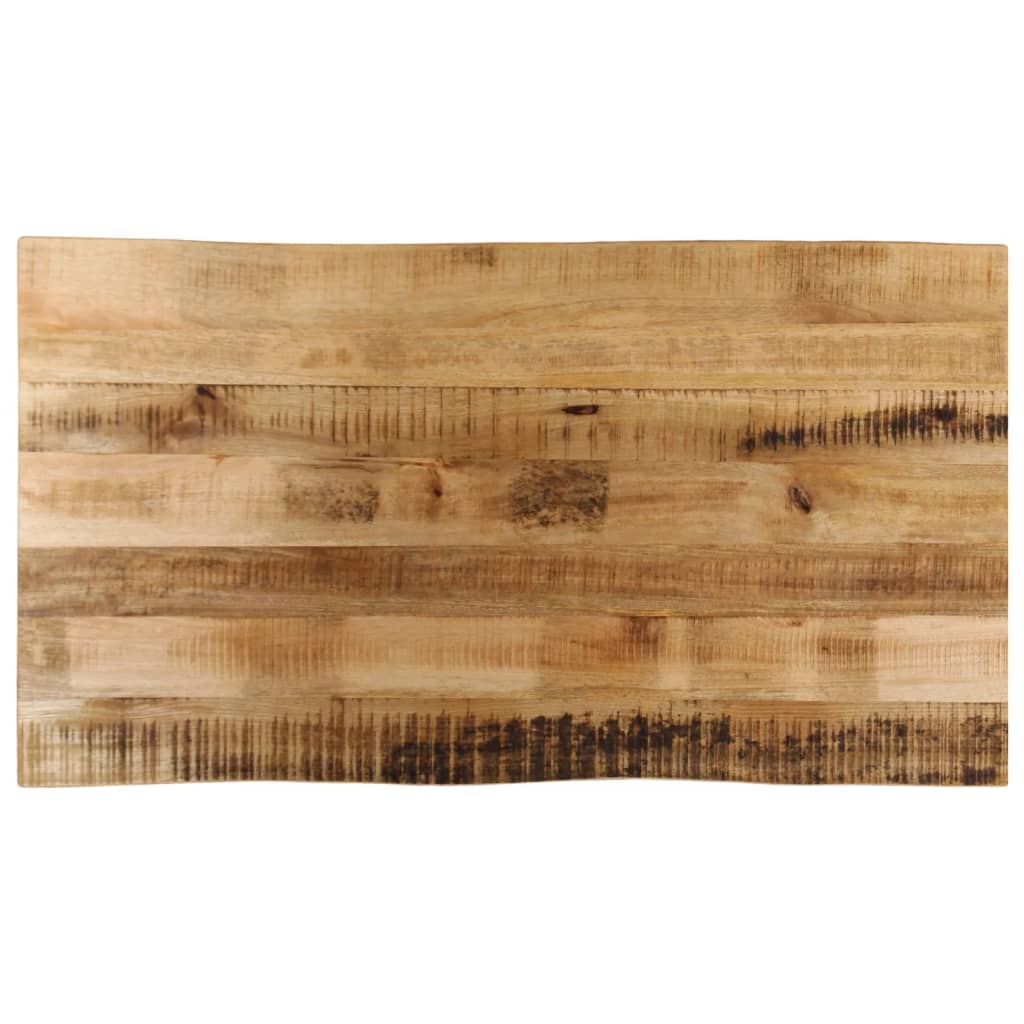Stolna ploča sa živi rubm 120x60x2,5cm masivno grubo drvo manga