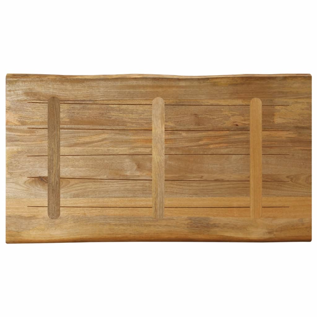 Stolna ploča sa živi rubm 120x60x2,5cm masivno grubo drvo manga
