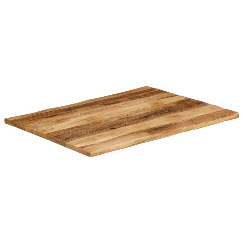 Stolna ploča sa živi rub 100x80x2,5cm masivno grubo drvo manga