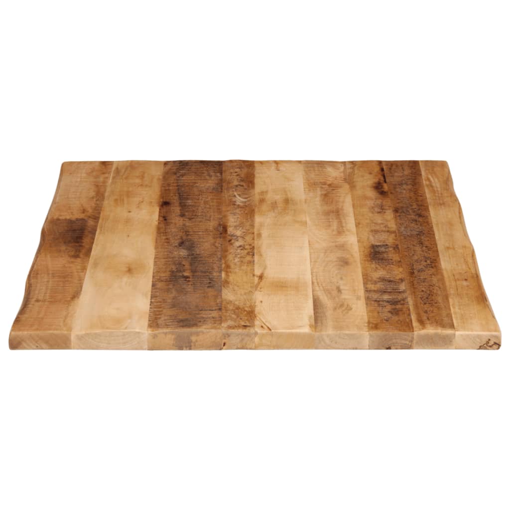 Stolna ploča sa živi rub 100x80x2,5cm masivno grubo drvo manga