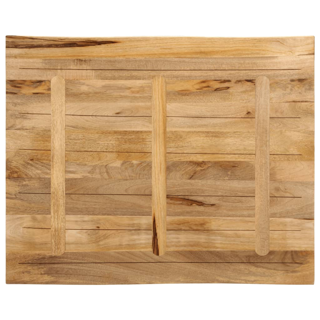 Stolna ploča sa živi rub 100x80x2,5cm masivno grubo drvo manga