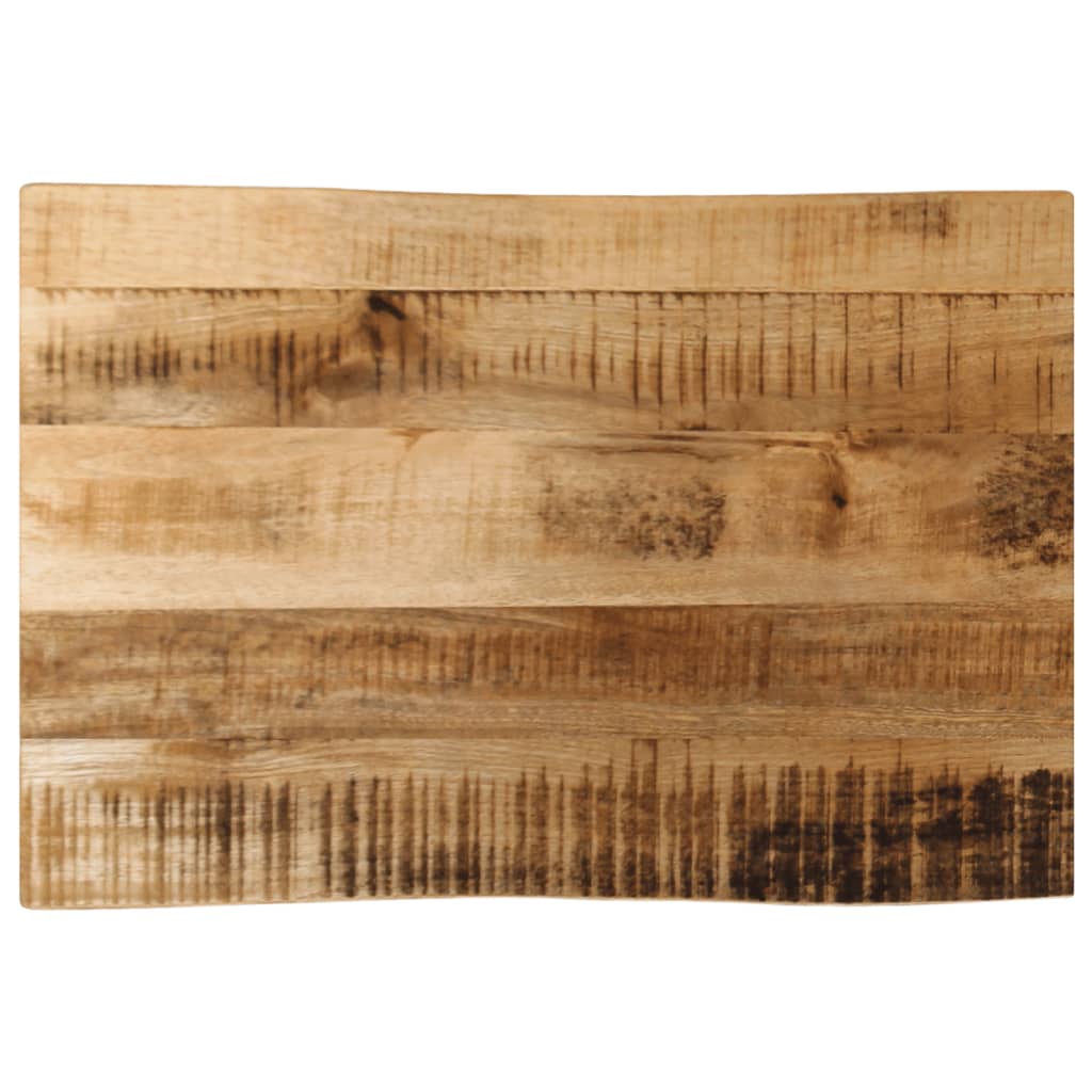 Stolna ploča sa živi rub 70x40x3,8 cm masivno grubo drvo manga