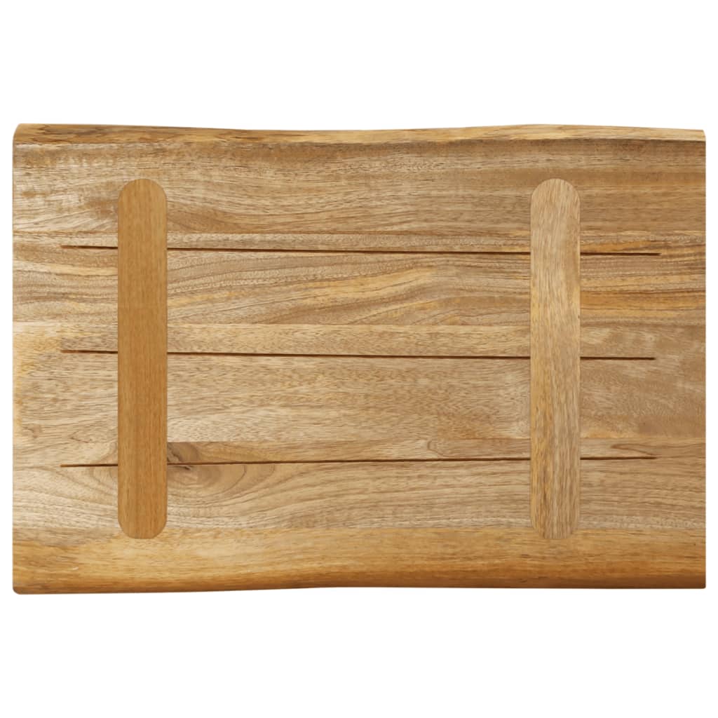 Stolna ploča sa živi rub 70x40x3,8 cm masivno grubo drvo manga